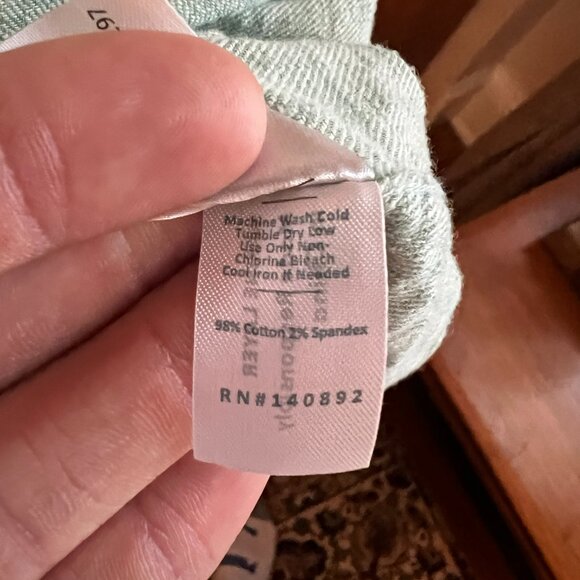 Stretch Selvage Short Sleeve Shirt - Marine Layer - Men's Large - Picture 8 of 11